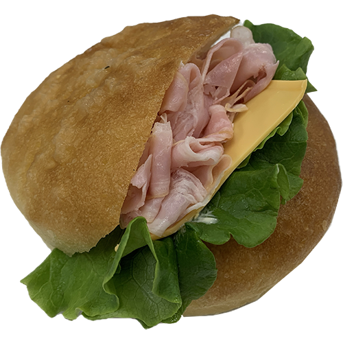 フォカッチャバーガー　チーズベーコン