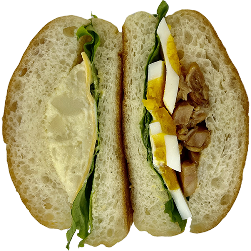 フォカッチャサンド てりたま&ポテチーズ