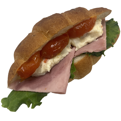 塩ぱんサンド・チェリートマトとハムポテト